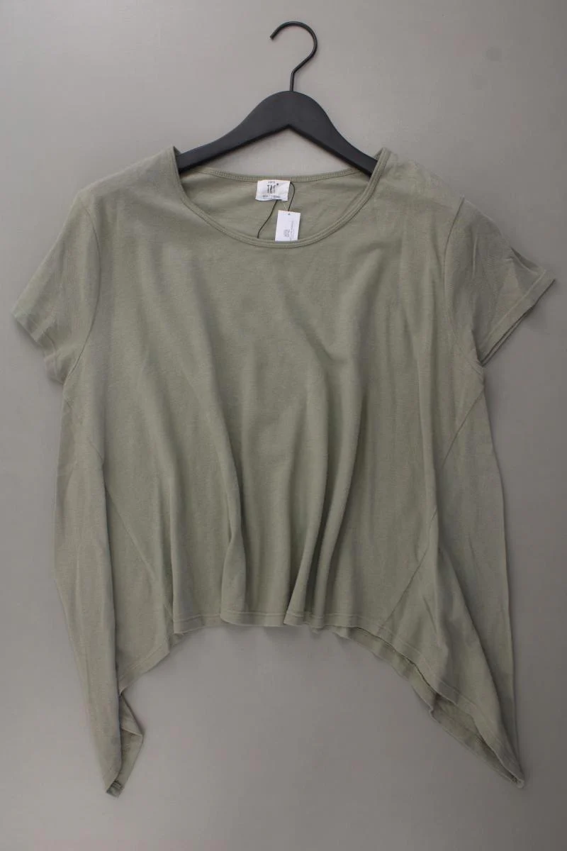 TRF Zara T-Shirt Gr. M Kurzarm olivgrün aus Baumwolle