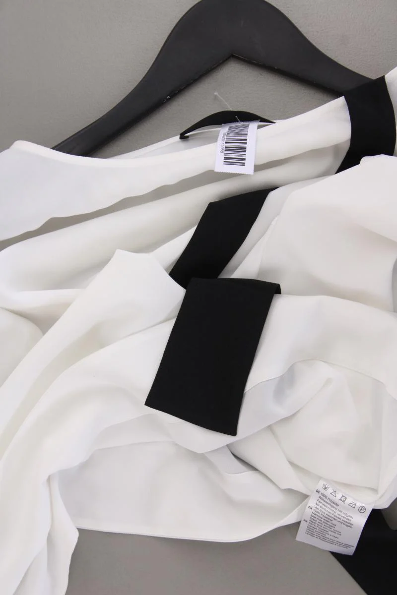 Hallhuber Classic Bluse Gr. 40 neuwertig 3/4 Ärmel weiß aus Polyester - Image 3