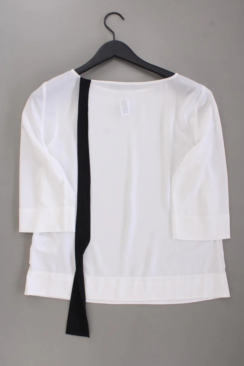 Hallhuber Classic Bluse Gr. 40 neuwertig 3/4 Ärmel weiß aus Polyester - Image 4