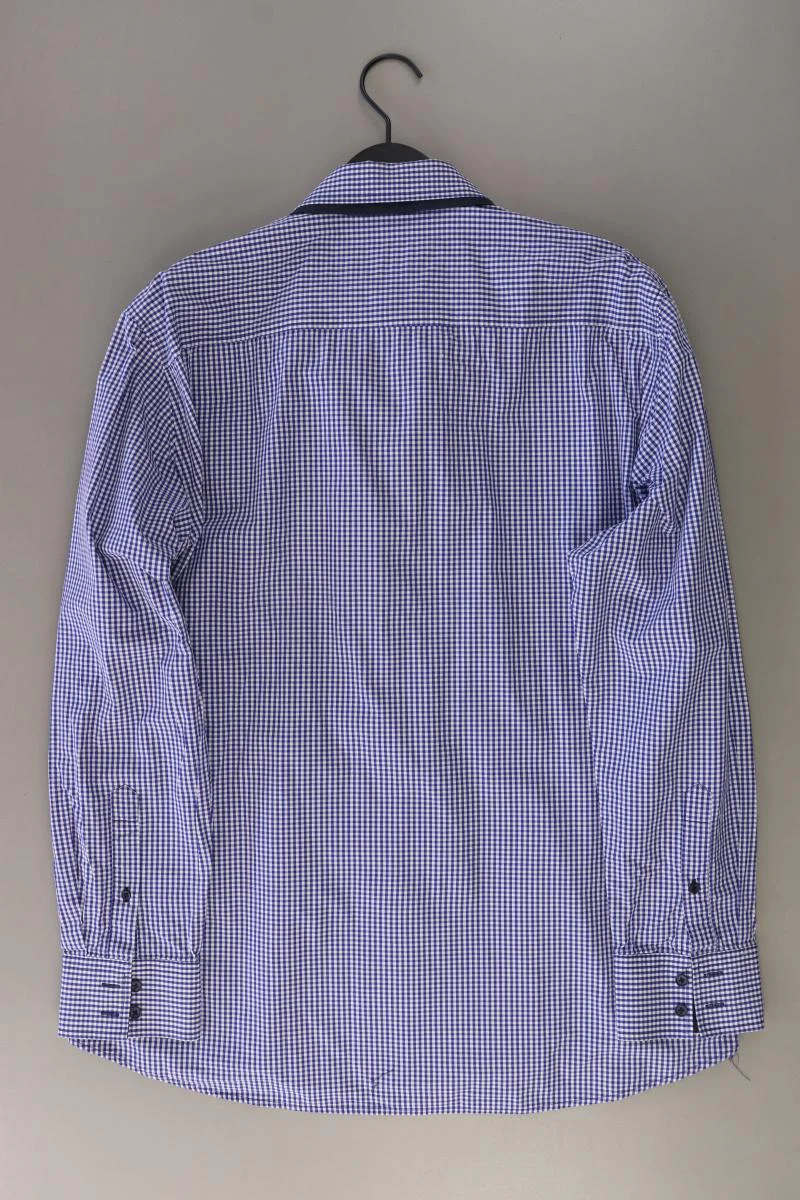 Charles Robertson Karohemd für Herren Gr. XL kariert Langarm blau aus Baumwolle - Image 2