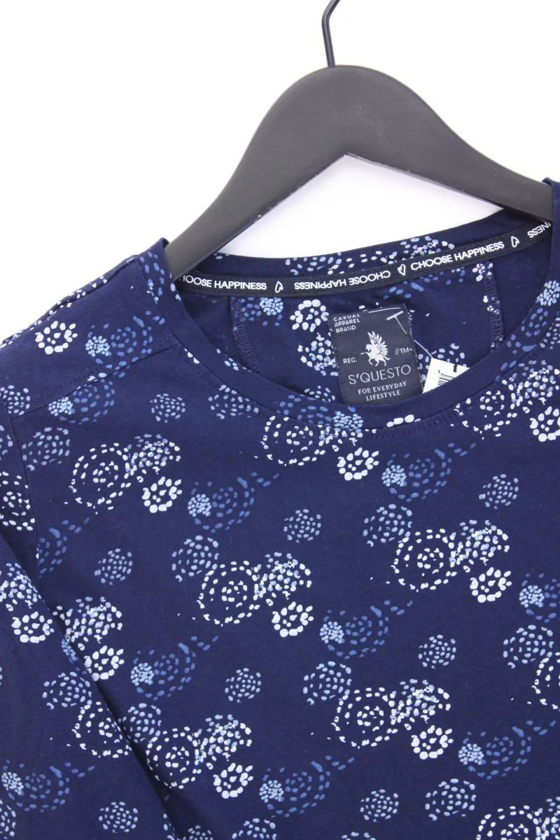 s'questo Printshirt Gr. 42 3/4 Ärmel blau aus Baumwolle - Image 2