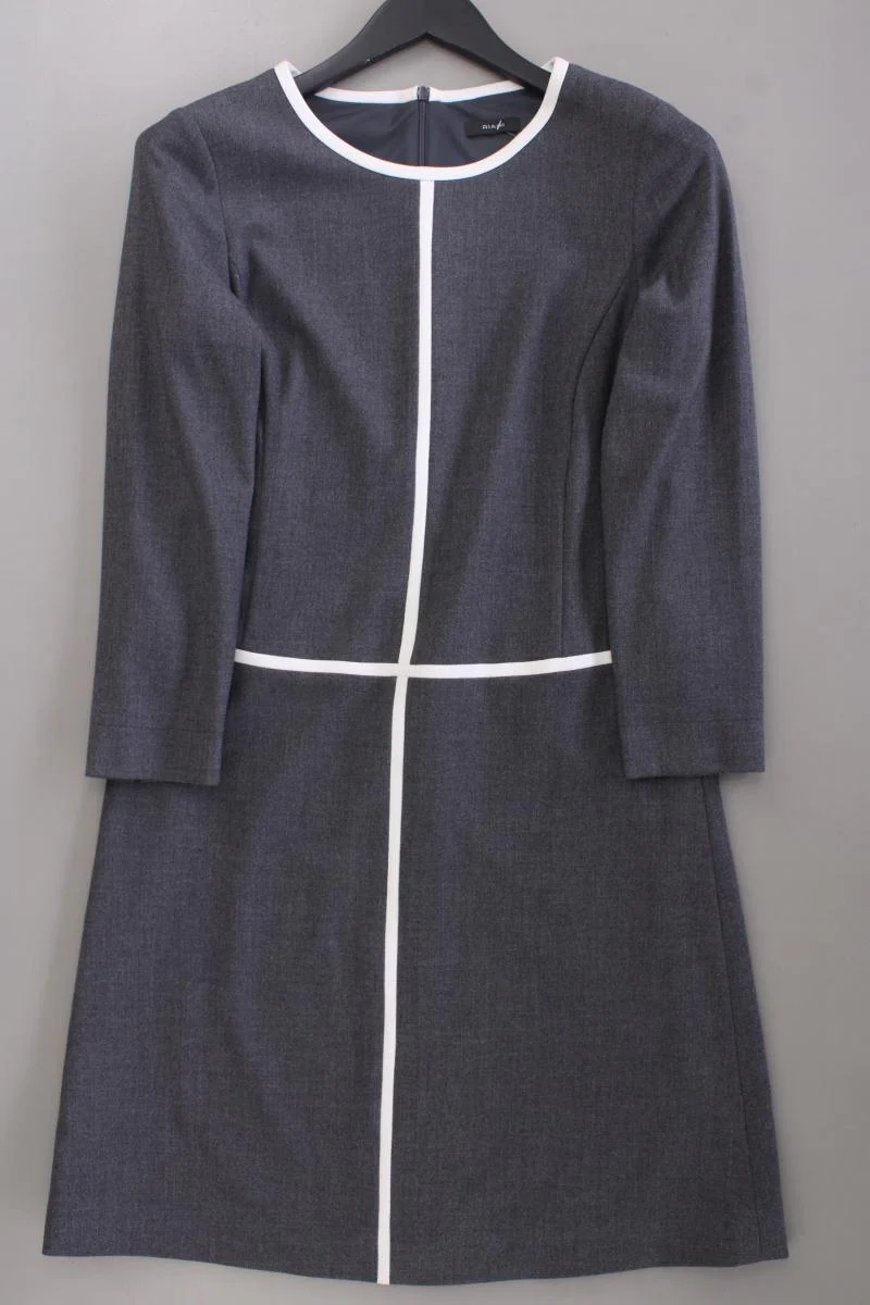 Riani Bleistiftkleid Gr. 34 Langarm grau