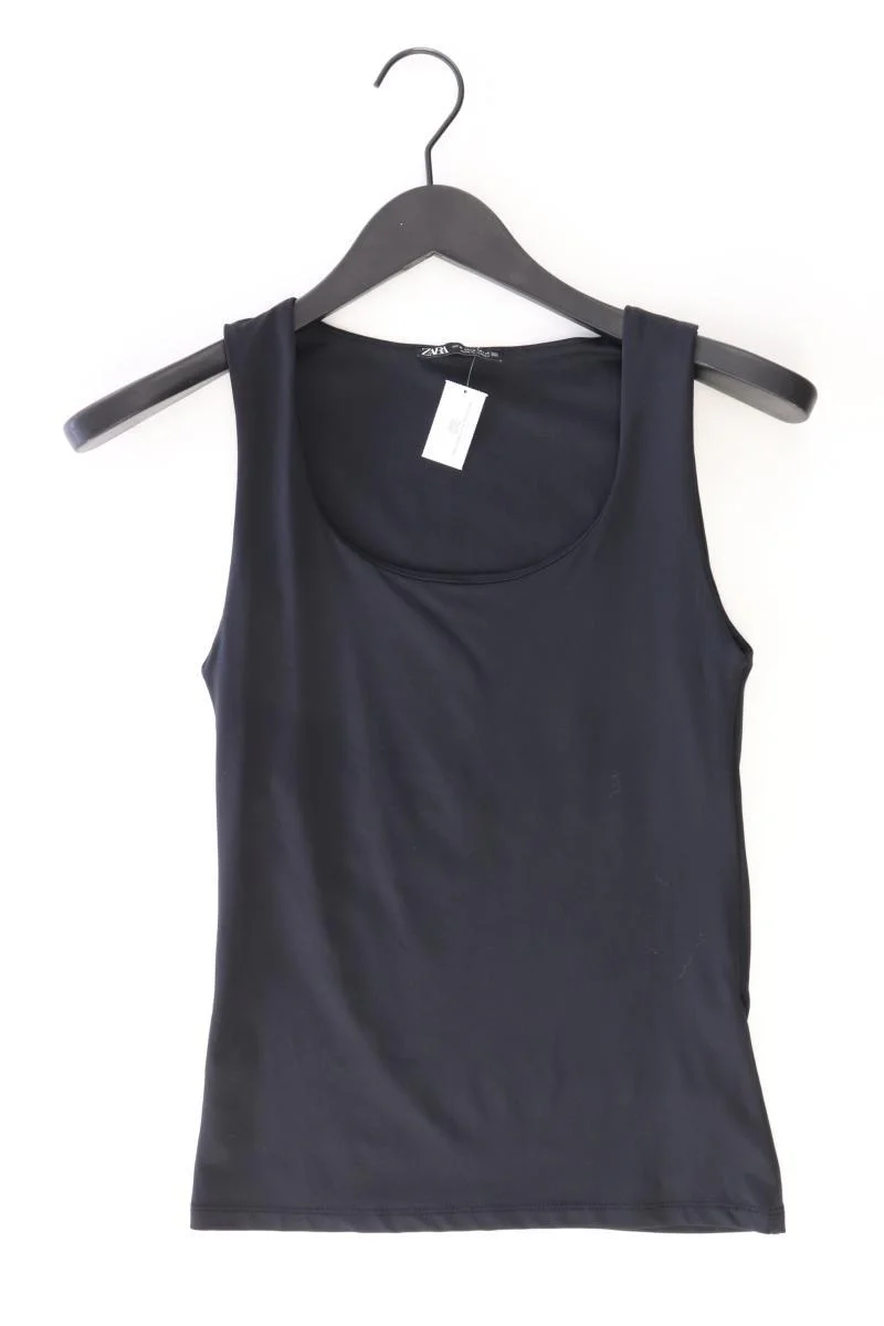 Zara Trägertop Gr. M schwarz aus Polyester