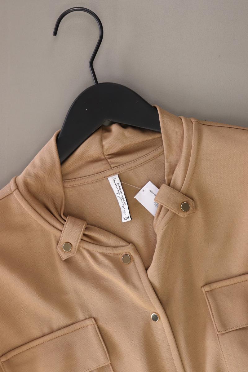 Summum Kurzarmkleid Gr. XXL neuwertig mit Gürtel braun aus Modal - Image 3