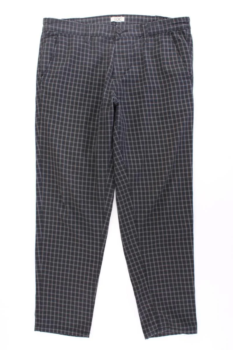 edc by Esprit Stoffhose für Herren Gr. W33/L32 kariert grau aus Polyester