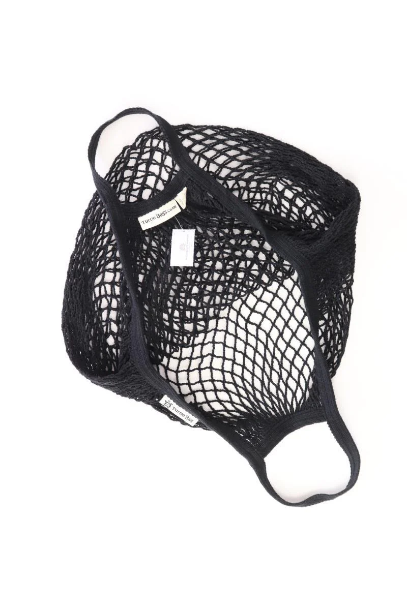 Turtle Bag Einkaufstasche schwarz aus Baumwolle - Image 3