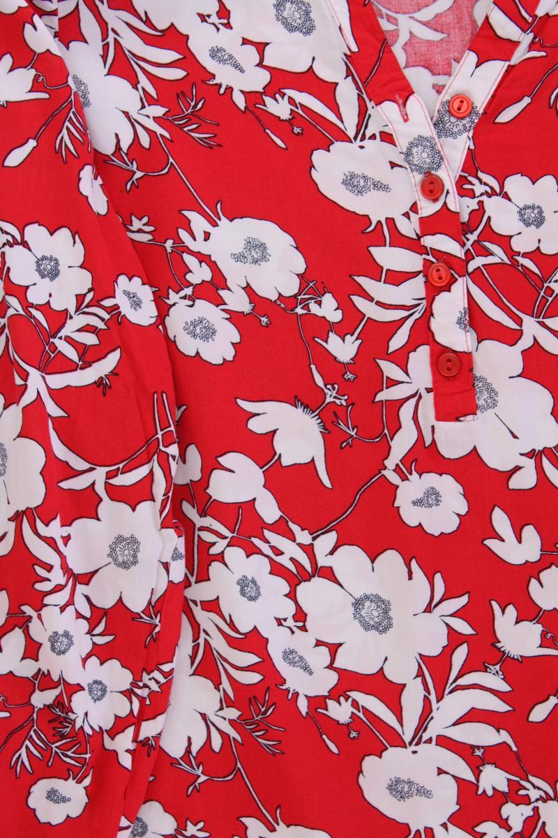 Sure Classic Bluse Gr. 40 mit Blumenmuster 3/4 Ärmel rot aus Viskose - Image 3