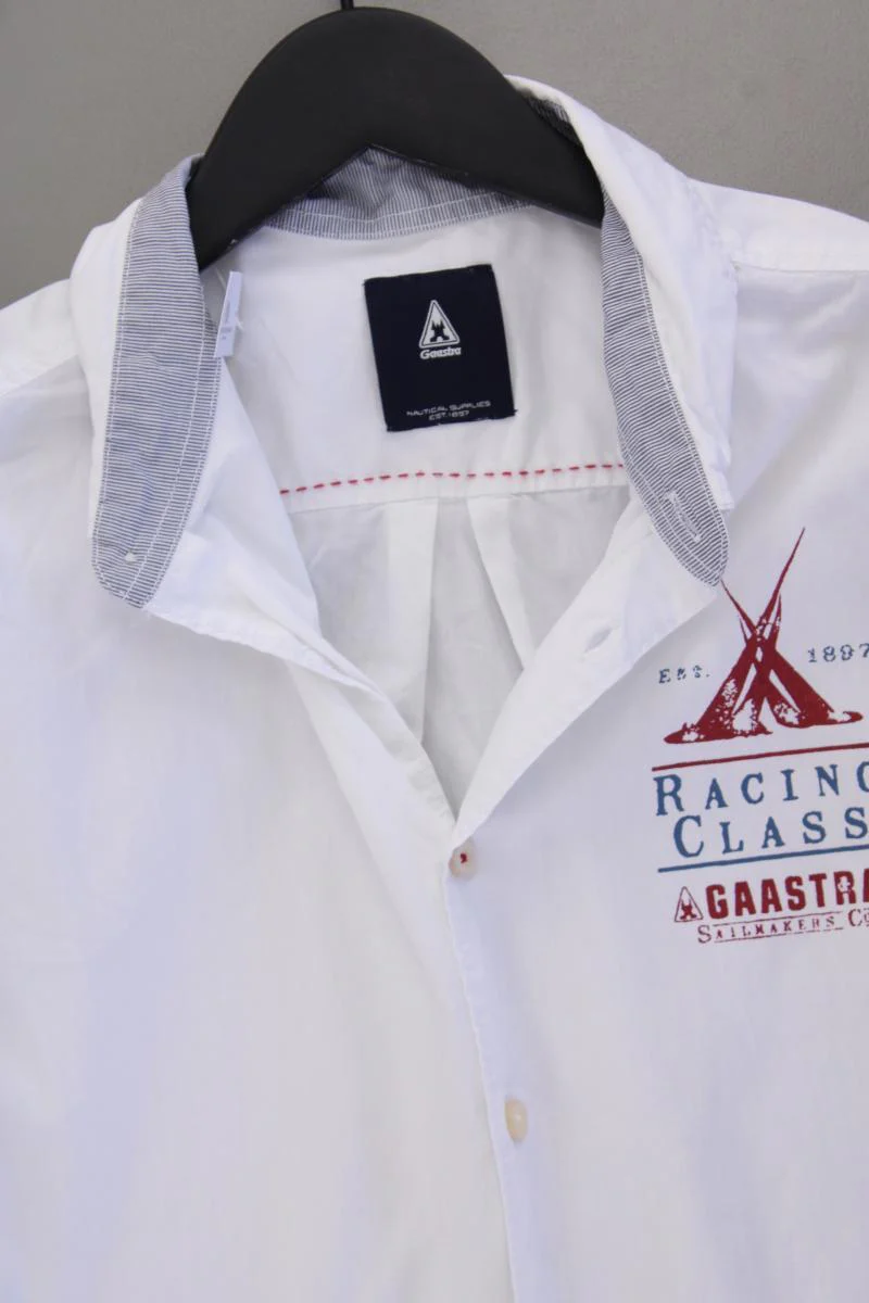 Gaastra Kurzarmhemd für Herren Gr. M weiß aus Baumwolle - Image 2