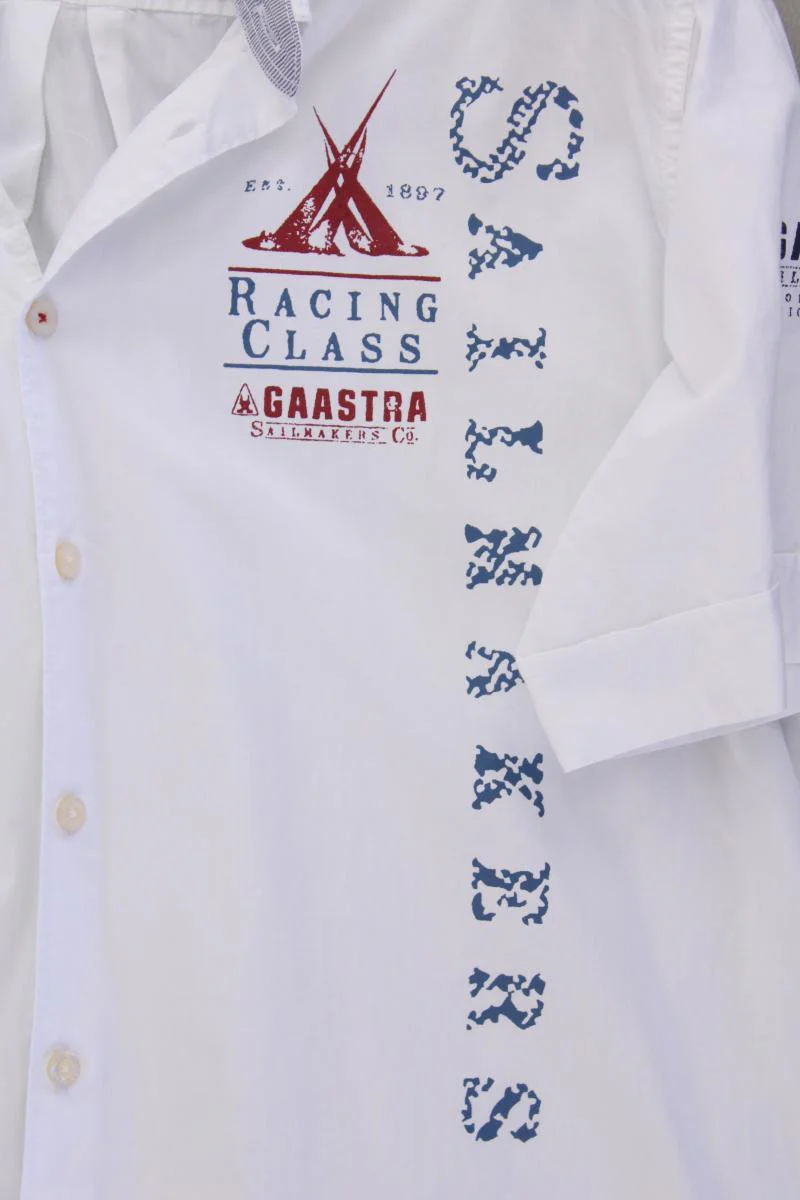 Gaastra Kurzarmhemd für Herren Gr. M weiß aus Baumwolle - Image 3