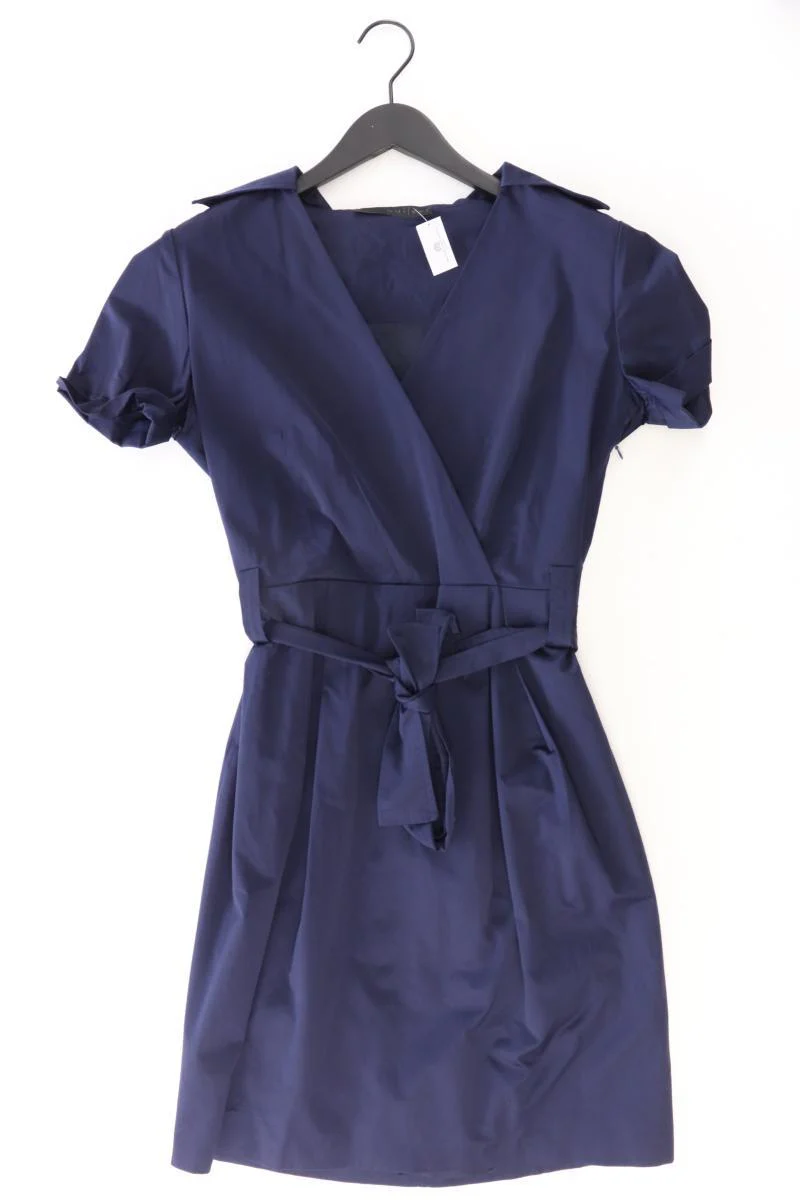 Oui Kurzarmkleid Gr. 40 blau aus Polyamid
