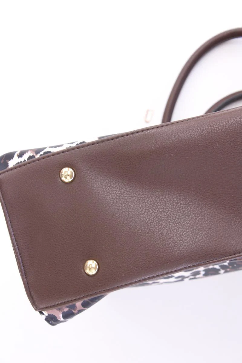 Pfeffinger Henkeltasche mit Tierdruck neuwertig braun - Image 4