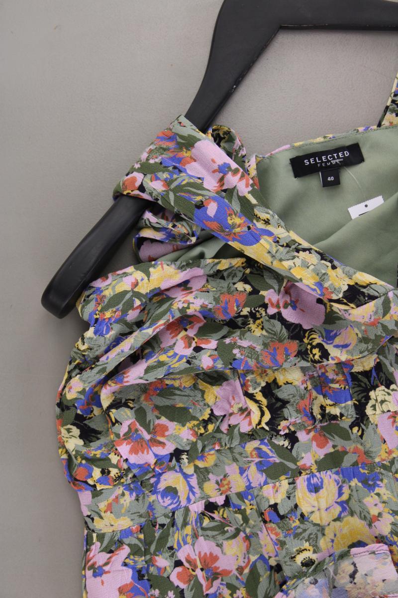 Selected Femme Midikleid Gr. 40 mit Blumenmuster Träger mehrfarbig aus Viskose - Image 2