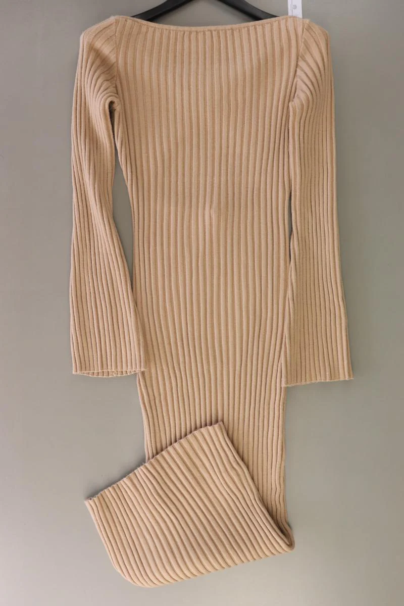 NA-KD Wrap Back Detailed Knitted Dress Gr. XL Langarm braun aus Polyester