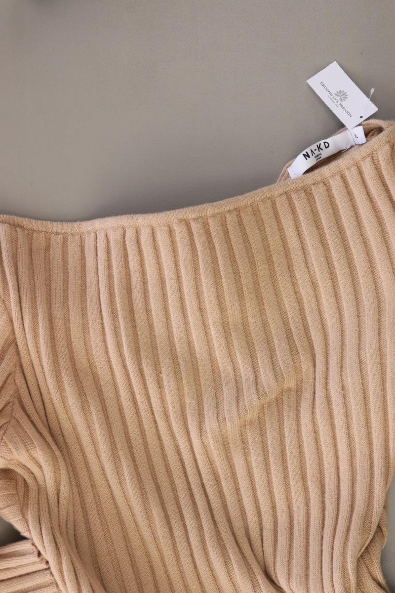 NA-KD Wrap Back Detailed Knitted Dress Gr. XL Langarm braun aus Polyester - Image 3