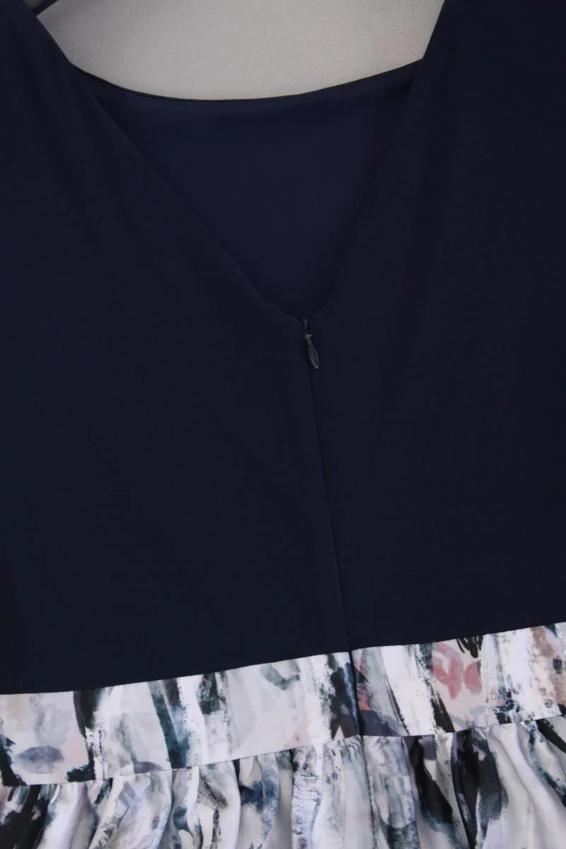 Swing Abendkleid Gr. 40 neuwertig Ärmellos blau aus Polyester - Image 3