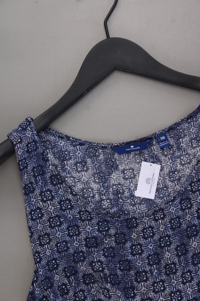 Tom Tailor Ärmellose Bluse Gr. 38 blau aus Viskose - Image 2