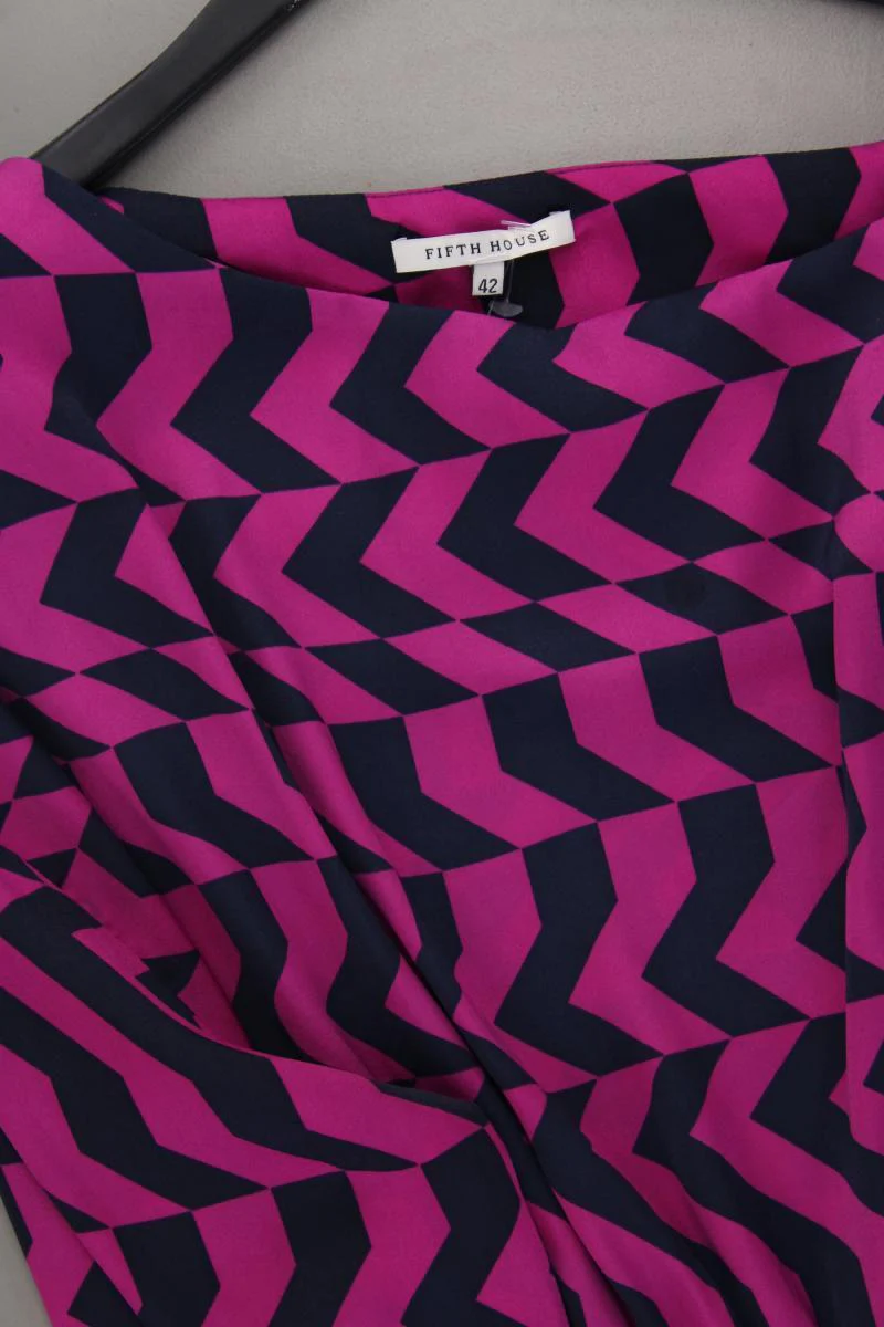 FIFTH HOUSE Langarmkleid Gr. 42 geometrisches Muster lila aus Polyester - Image 2