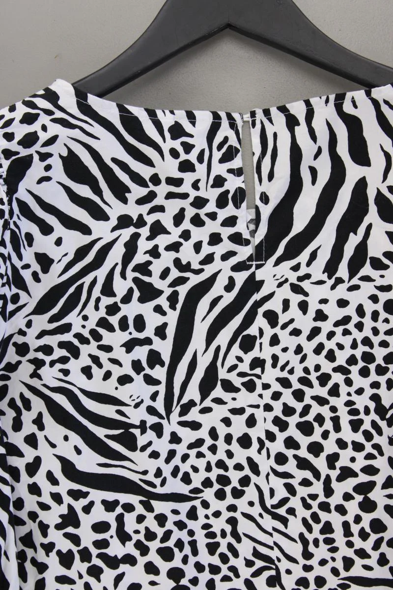 H&M Bluse weiß Gr. XL 3/4 Ärmel schwarz aus Baumwolle - Image 3