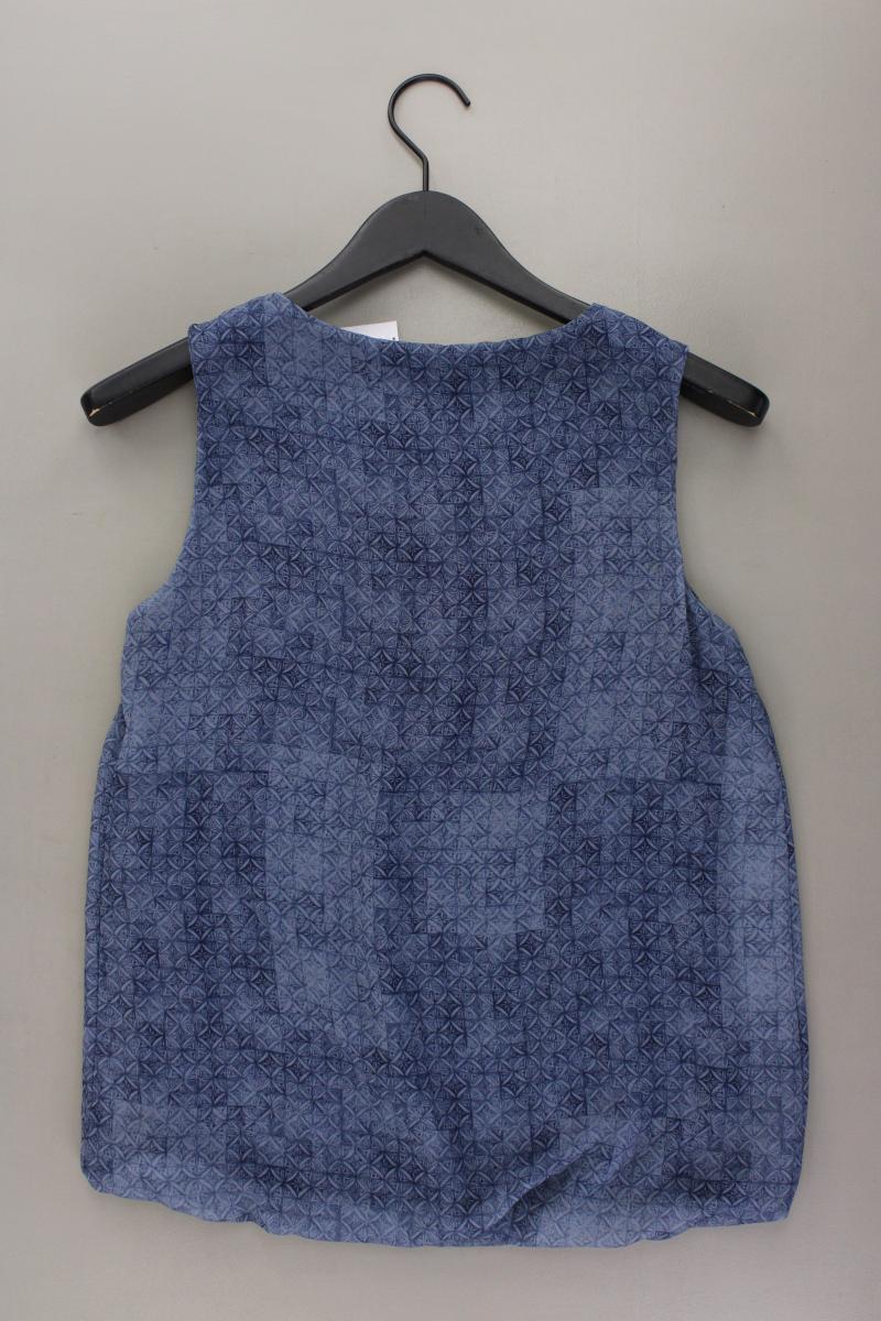 Lisa Tossa Chiffonbluse Gr. S neuwertig Ärmellos blau aus Polyester - Image 4