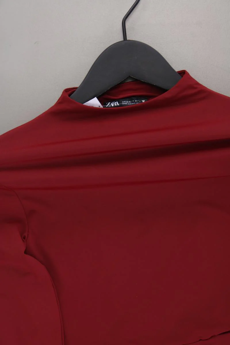 Zara Shirtbody Gr. S neuwertig Langarm rot aus Polyamid - Image 2