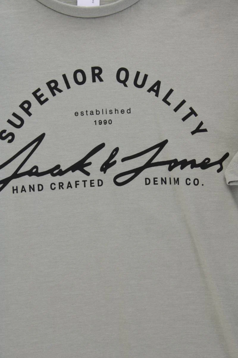 Jack & Jones Printshirt für Herren Gr. L Kurzarm grün - Image 3