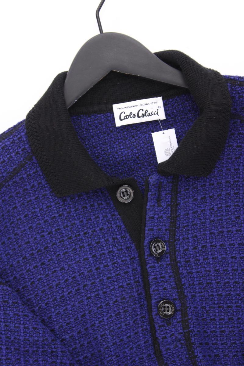 Carlo Colucci Grobstrickpullover für Herren Gr. 54 blau aus Polyacryl - Image 2