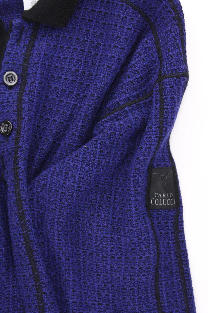 Carlo Colucci Grobstrickpullover für Herren Gr. 54 blau aus Polyacryl - Image 3