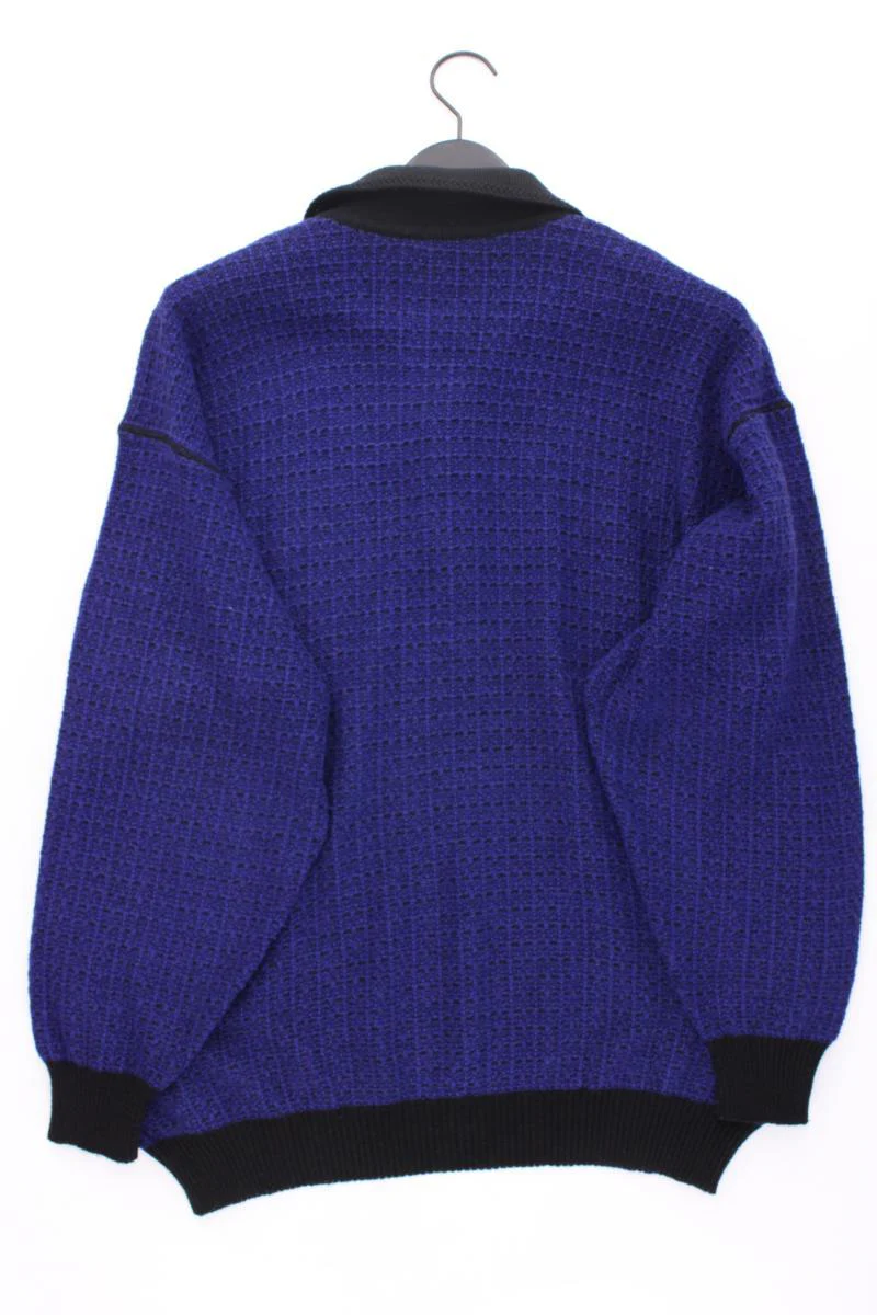 Carlo Colucci Grobstrickpullover für Herren Gr. 54 blau aus Polyacryl - Image 4