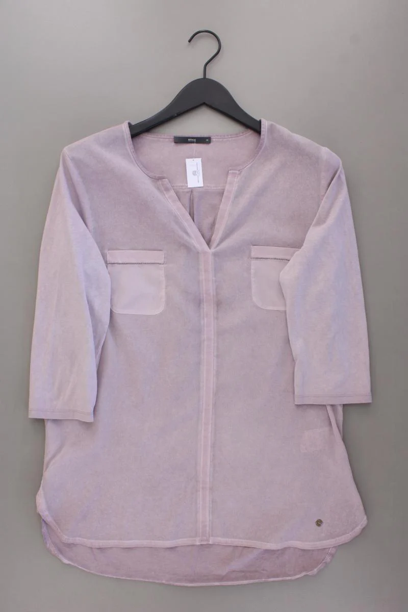 Brax Classic Bluse Gr. 42 3/4 Ärmel lila