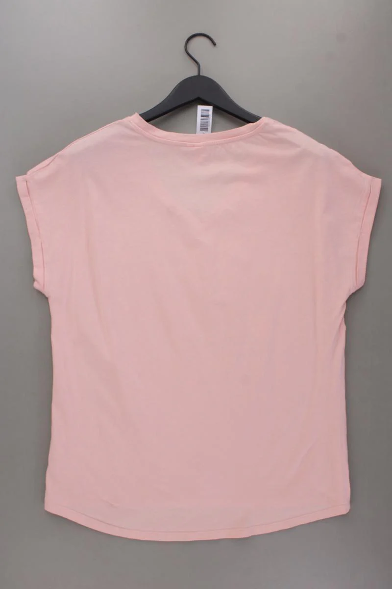 QS by s.Oliver Shirt mit V-Ausschnitt Gr. XL Kurzarm rosa aus Baumwolle - Image 4