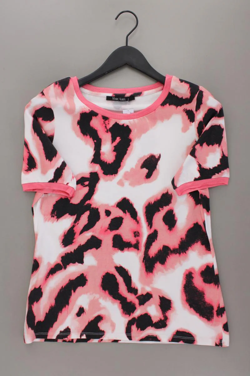 Marc Aurel Printshirt Gr. 42 Kurzarm rosa aus Baumwolle
