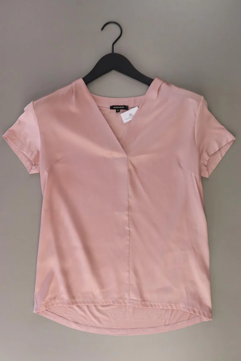 More&More Kurzarmbluse Gr. 36 rosa aus Viskose
