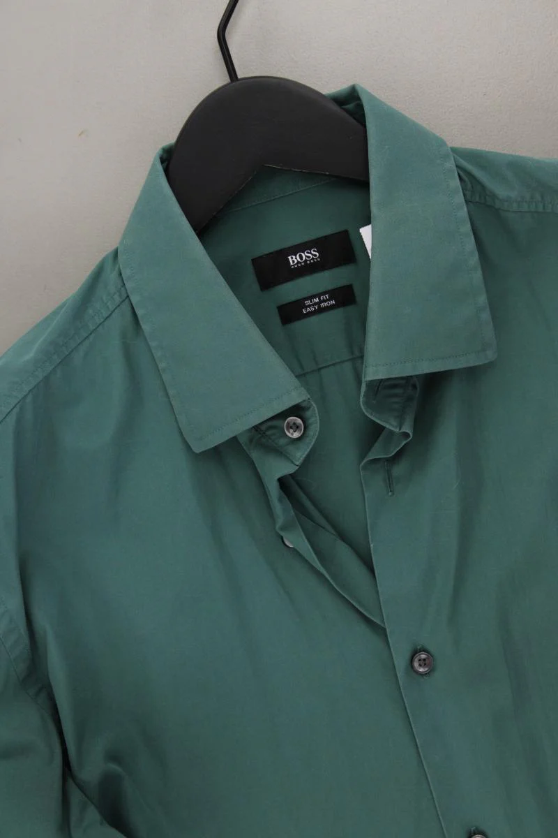 BOSS by Hugo Boss Langarmhemd für Herren Gr. Hemdgröße 41 grün aus Baumwolle - Image 2
