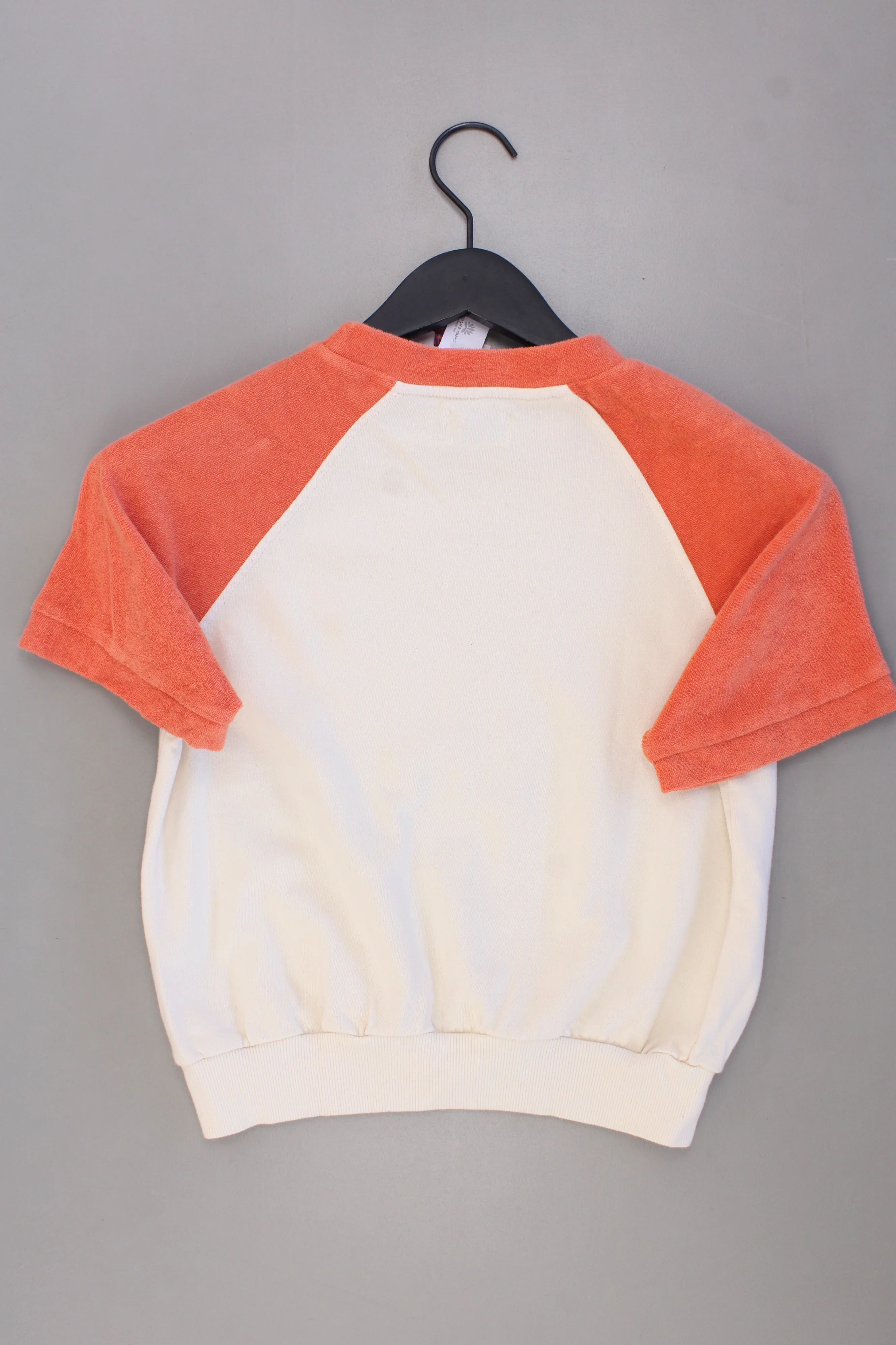 Bobo Choses Kinder T-Shirt Bio Baumwolle mit Aufdruck "Kids have the power" orange Größe 6-7 Jahre, 122cm neu mit Etikett - Image 3