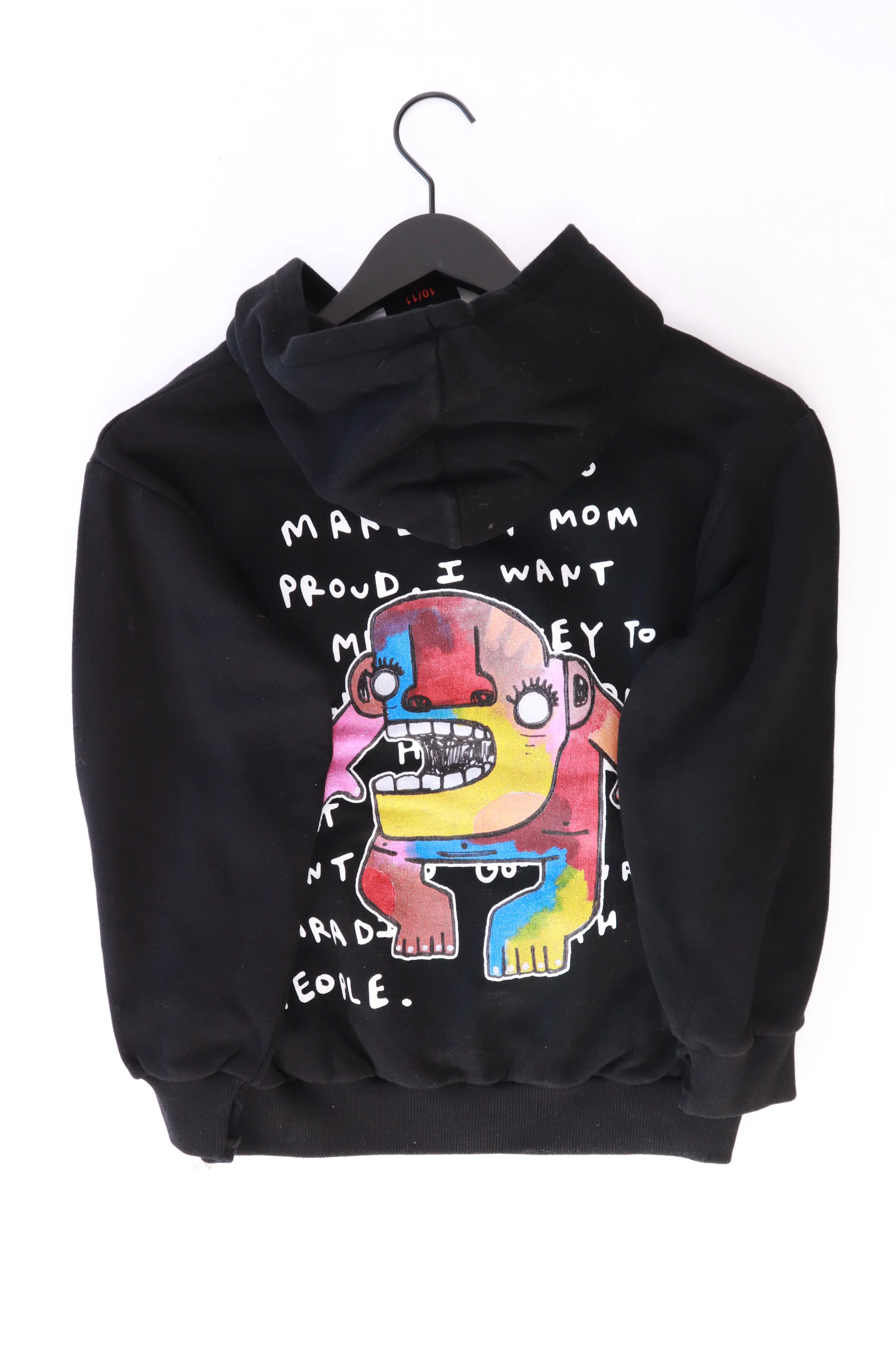 Finger in the nose x Akki Kinder Kapuzenpullover Limited Edition  schwarz Größe 10-11 Jahre, 148cm neu mit Etikett - Image 2