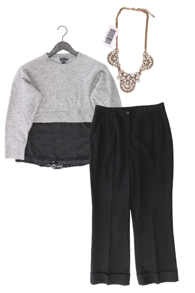 Second Hand Outfit Größe M mit New Look Feinstrickpullover in Gr. M