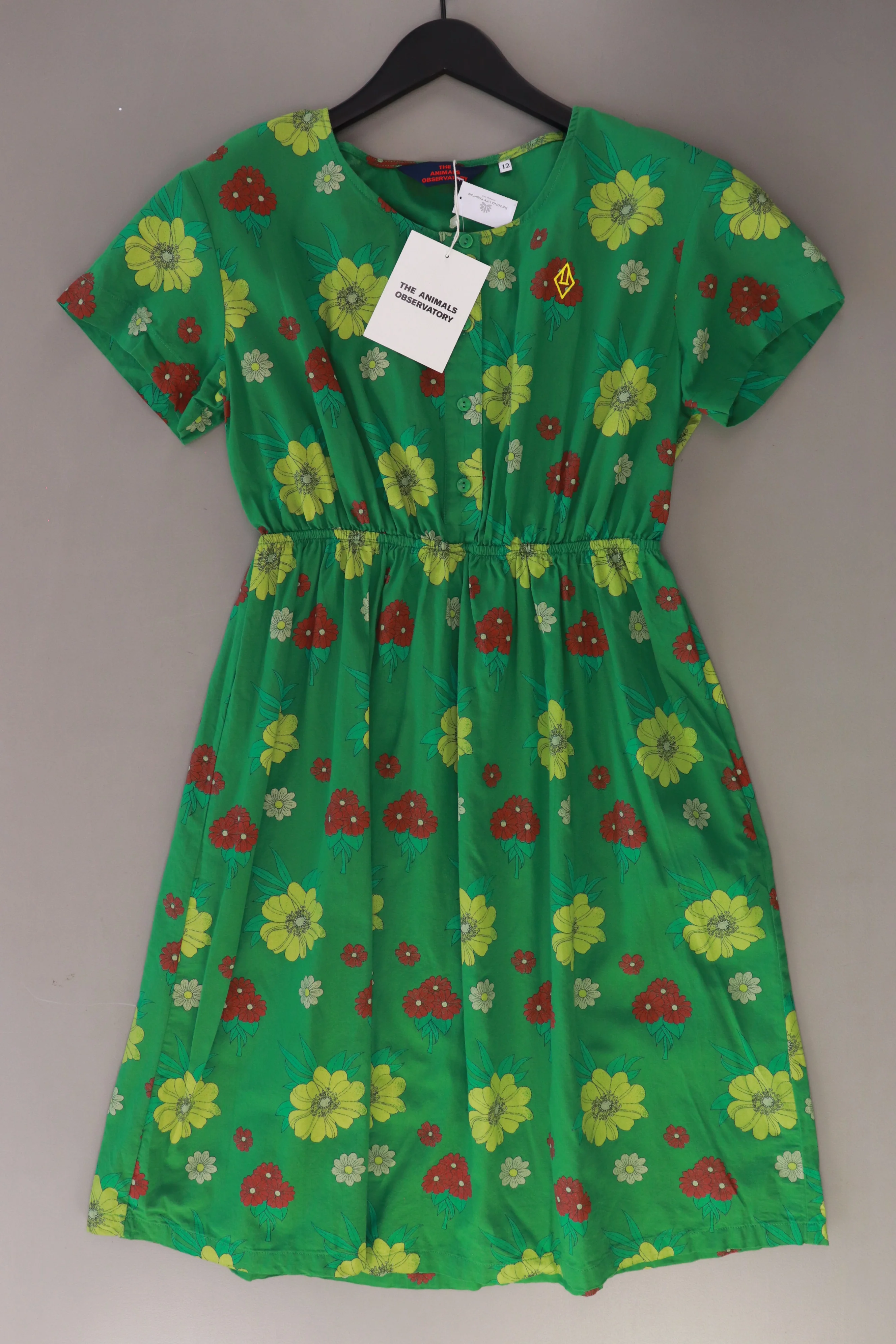 The Animal Observatory Kinder Kleid "Dolphin Kids Dress" grün Größe 12 Jahre neu mit Etikett
